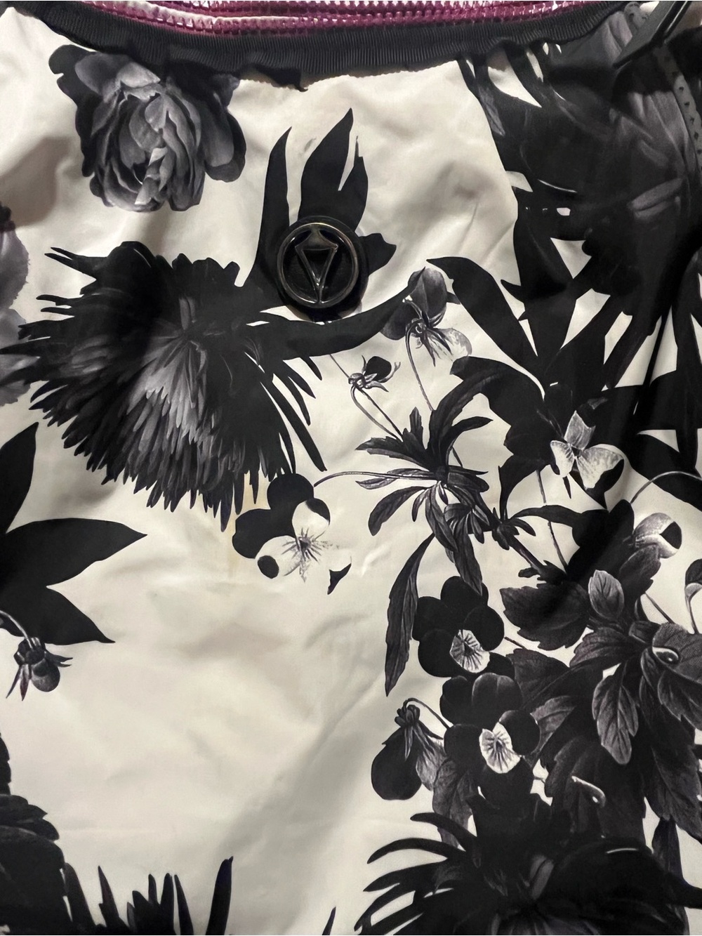 Ivivva Black and White Floral Tote